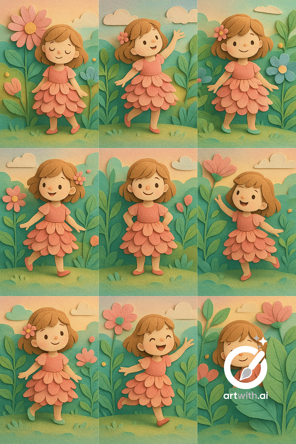 Sample output generated with the Whimsical Paper Art Style prompt
